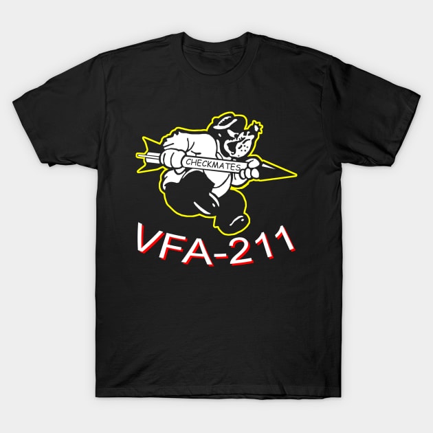 Checkmates VFA-211 T-Shirt by TeeGo